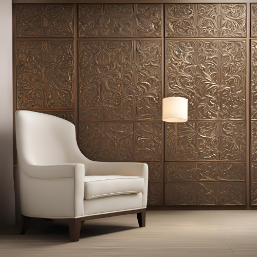 Engraved Wall Panels for Room Design